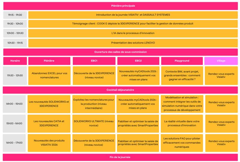 Programme journée myCAD Paris 