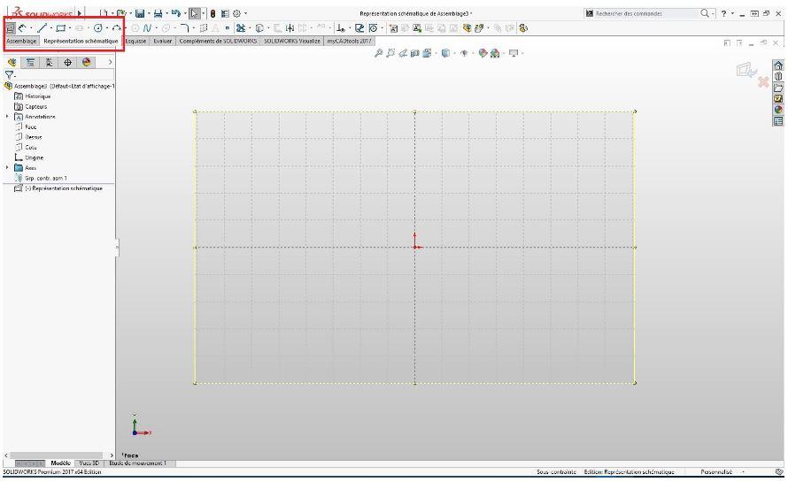 Hinzufügen der schematischen Darstellung SOLIDWORKS