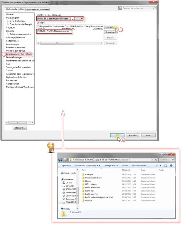 profil mecano soudé solidworks