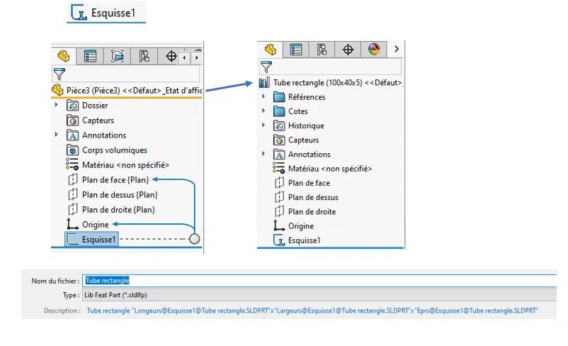 profil mecano soudé solidworks